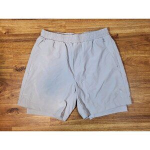 Mens Aero Mvmnt Gray Athletic Shorts